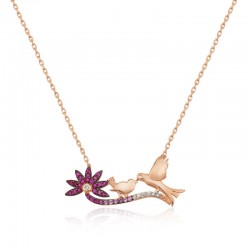 925 Ayar Gümüş Rose Anne Ve Yavru Kuş Kadın Gümüş Kolye 925 Ayar Gümüş Rose Anne Ve Yavru Kuş Kadın Gümüş Kolye