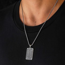 Gümüş Ayetel Kürsi Kolye Gümüş Ayetel Kürsi Kolye