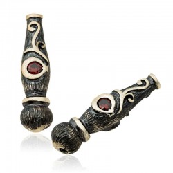 925 Ayar Gümüş Ayyıldız Motifli Tesbih İmamesi 925 Ayar Gümüş Ayyıldız Motifli Tesbih İmamesi