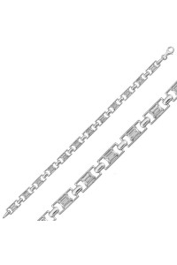 925 Ayar Gümüş Baget Su Yolu Bileklik