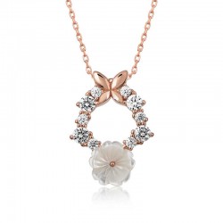 925 Ayar Gümüş Bahar Çiçeği Kadın Gümüş Kolye