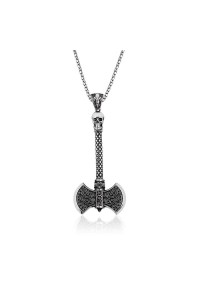 925 Ayar Gümüş Balta Erkek Gümüş Kolye