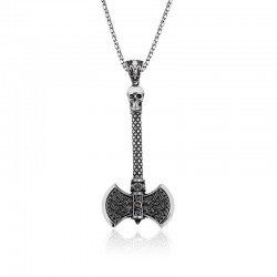 925 Ayar Gümüş Balta Erkek Gümüş Kolye