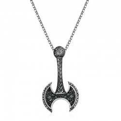 925 Ayar Gümüş Balta Erkek Gümüş Kolye