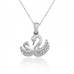 925 Ayar Gümüş Kadın Kuğu Kolye