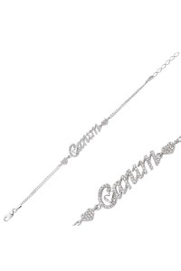 925 Ayar Gümüş Canım Yazılı Bileklik