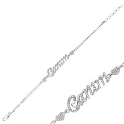 925 Ayar Gümüş Canım Yazılı Bileklik