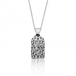 925 Ayar Gümüş Cevşen Dualı Gümüş Kolye