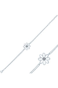 Gümüş Çiçek Bileklik