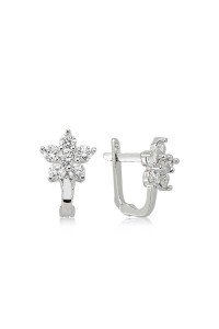 925 Ayar Gümüş Çiçek Küpe