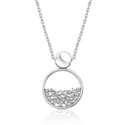 ​925 Ayar Gümüş Çiğ Damlası Kadın Gümüş Kolye