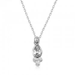 925 Ayar Gümüş Çiğ Damlası Tektaş Kadın Gümüş Kolye