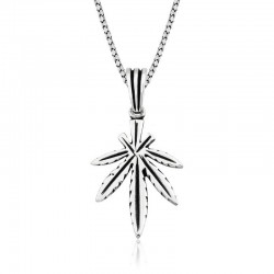 925 Ayar Gümüş Çınar Yaprağı Kadın Gümüş Kolye