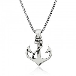 925 Ayar Gümüş Deniz Çapası Erkek Gümüş Kolye 925 Ayar Gümüş Deniz Çapası Erkek Gümüş Kolye