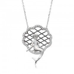 925 Ayar Gümüş Deniz Kızı Kolye 925 Ayar Gümüş Deniz Kızı Kolye