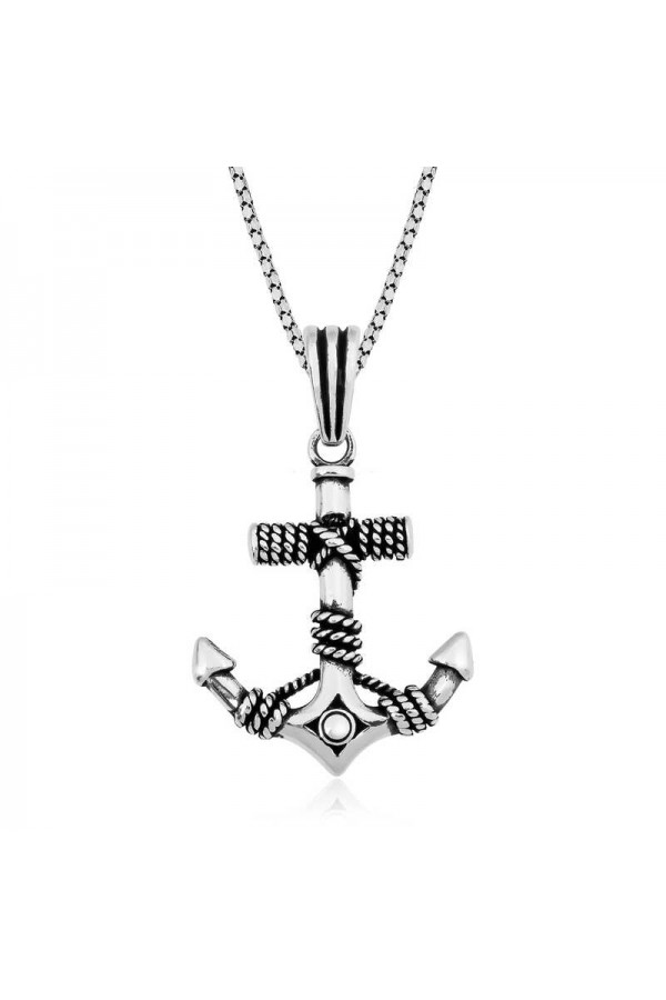 925 Ayar Gümüş Denizci Çapası Gümüş Kolye 925 Ayar Gümüş Denizci Çapası Gümüş Kolye