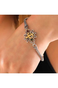 925 Ayar Gümüş Elif Vav Otantik Kadın Bileklik 925 Ayar Gümüş Elif Vav Otantik Kadın Bileklik