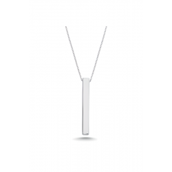 Gümüş Erkek Çubuk Kolye