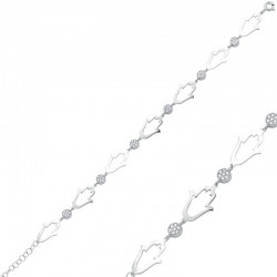 925 Ayar Gümüş Fatma Ana Eli Bileklik