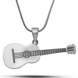 Gümüş Gitar Kolye Gümüş Gitar Kolye