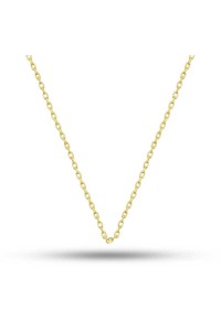 Gümüş Gold 0.30 Mikron 45 Cm Forse Kadın Zincir