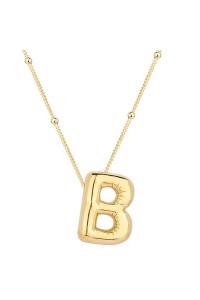 925 Ayar Gümüş Gold Balon B Harfi Kadın Kolye 925 Ayar Gümüş Gold Balon B Harfi Kadın Kolye