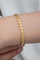 925 Ayar Gümüş Gold Pullu Zincir Kadın Bileklik 925 Ayar Gümüş Gold Pullu Zincir Kadın Bileklik