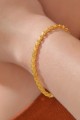 925 Ayar Gümüş Gold Pullu Zincir Kadın Bileklik 925 Ayar Gümüş Gold Pullu Zincir Kadın Bileklik