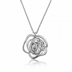 925 Ayar Gümüş Gül Kadın Gümüş Kolye 925 Ayar Gümüş Gül Kadın Gümüş Kolye