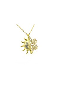 925 Ayar Gümüş Güneş Kartanesi Bayan Gümüş Kolye