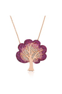 925 Ayar Gümüş Hayat Ağacı Kadın Gümüş Kolye