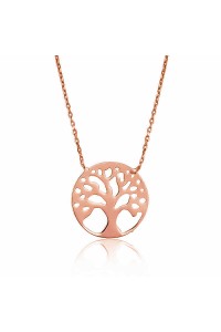 925 Ayar Gümüş Hayat Ağacı Bayan Gümüş Kolye