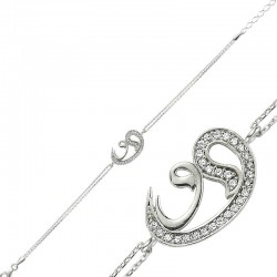 925 Ayar Gümüş İki Vav Bileklik 925 Ayar Gümüş İki Vav Bileklik