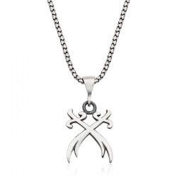 925 Ayar Gümüş İkili Zülfikar Kılıcı Gümüş Kolye 925 Ayar Gümüş İkili Zülfikar Kılıcı Gümüş Kolye