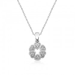 925 Ayar Gümüş Kalp Çemberi Kadın Gümüş Kolye