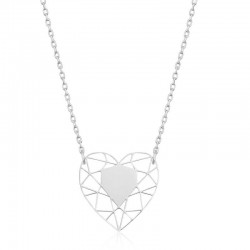 925 Ayar Gümüş Kalp Çemberi Kadın Gümüş Kolye