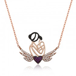 925 Ayar Gümüş Kalpli Anne Ve Çocuk Gümüş Kolye 925 Ayar Gümüş Kalpli Anne Ve Çocuk Gümüş Kolye