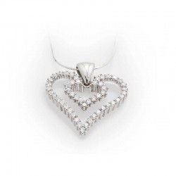 925 Ayar Gümüş Kalpli Kadın Gümüş Kolye 925 Ayar Gümüş Kalpli Kadın Gümüş Kolye