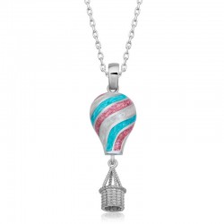 Gümüş Kapadokya Balon Kadın Kolye