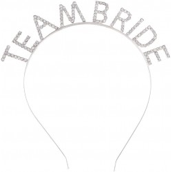 Gümüş Kaplama Kristal Taşlı Team Bride Taç 16x17 cm