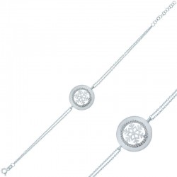 925 Ayar Gümüş Kar Tanesi Bileklik