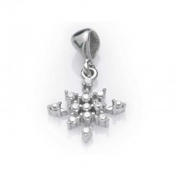 925 Ayar Gümüş Kar Tanesi Kadın Gümüş Kolye