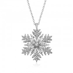 925 Ayar Gümüş Kar Tanesi Kadın Gümüş Kolye 925 Ayar Gümüş Kar Tanesi Kadın Gümüş Kolye
