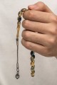 Gümüş Kazaz Püsküllü Sıkma Kehribar Tesbih