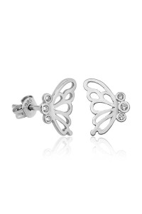 Gümüş Kelebek Küpe