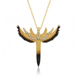 925 Ayar Gümüş Kılıç Kadın Gümüş Kolye