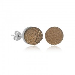 Gümüş Kristal Çivili Kadın Küpe