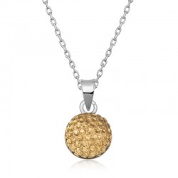 925 Ayar Gümüş Kristal Taşlı Kadın Gümüş Kolye