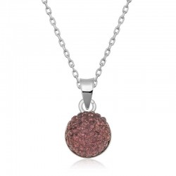 925 Ayar Gümüş Kristal Taşlı Kadın Gümüş Kolye