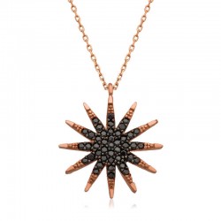 925 Ayar Gümüş Kutup Yıldızı Kadın Gümüş Kolye